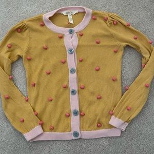 Matilda Jane Clean Canteen Pom Pom cardigan sz 8